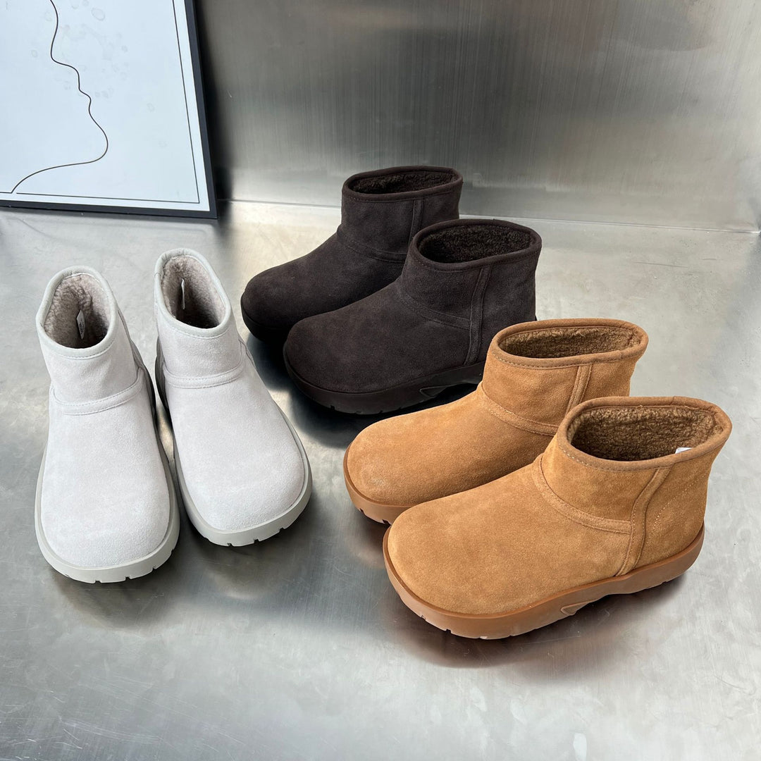 Damen kontrastreiche Winterschuhe mit weichem Innenfutter und rutschfester Sohle R&B