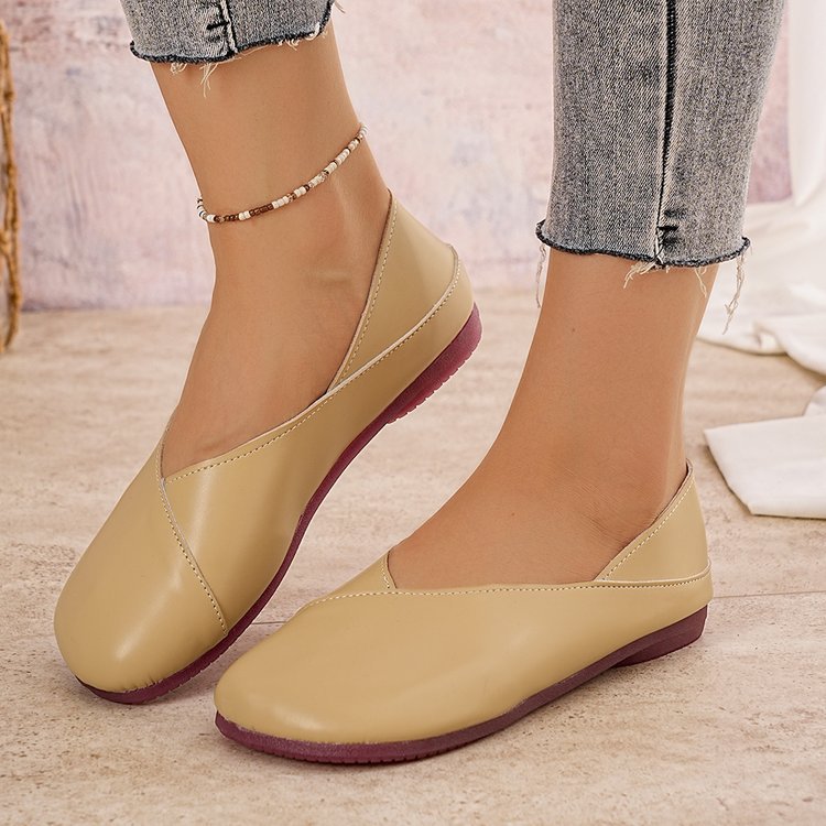 Damen bequeme Ballerinas aus hochwertigem Leder R&B