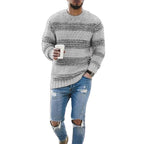 Herren Strickpullover mit strukturiertem Muster und modernem Schnitt