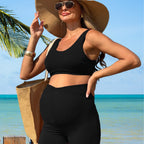 Damen Sportlicher Tankini mit elastischem Bund R&B