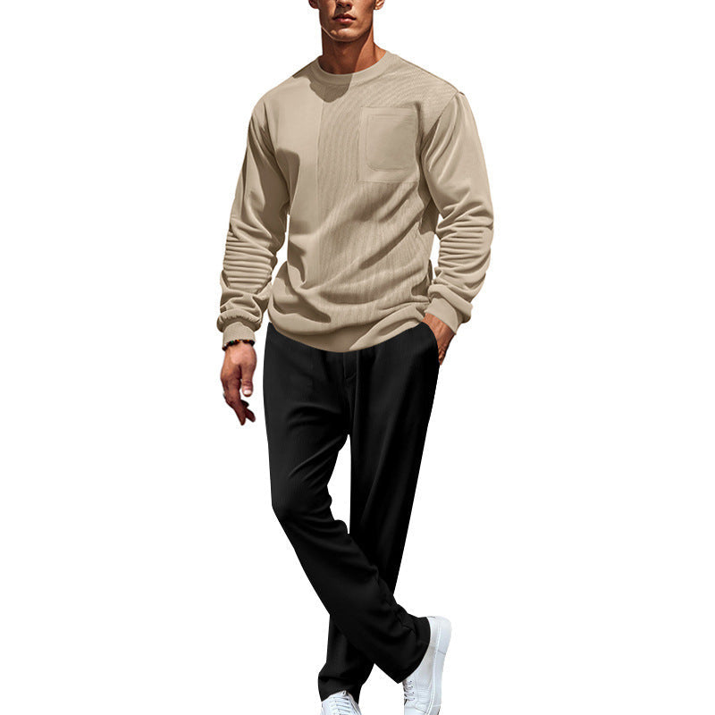 Herren Bequemer und eleganter Freizeitanzug mit praktischen Taschen und elastischem Bund R&B