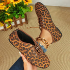 Damen modische Sneaker mit Leopardendruck R&B
