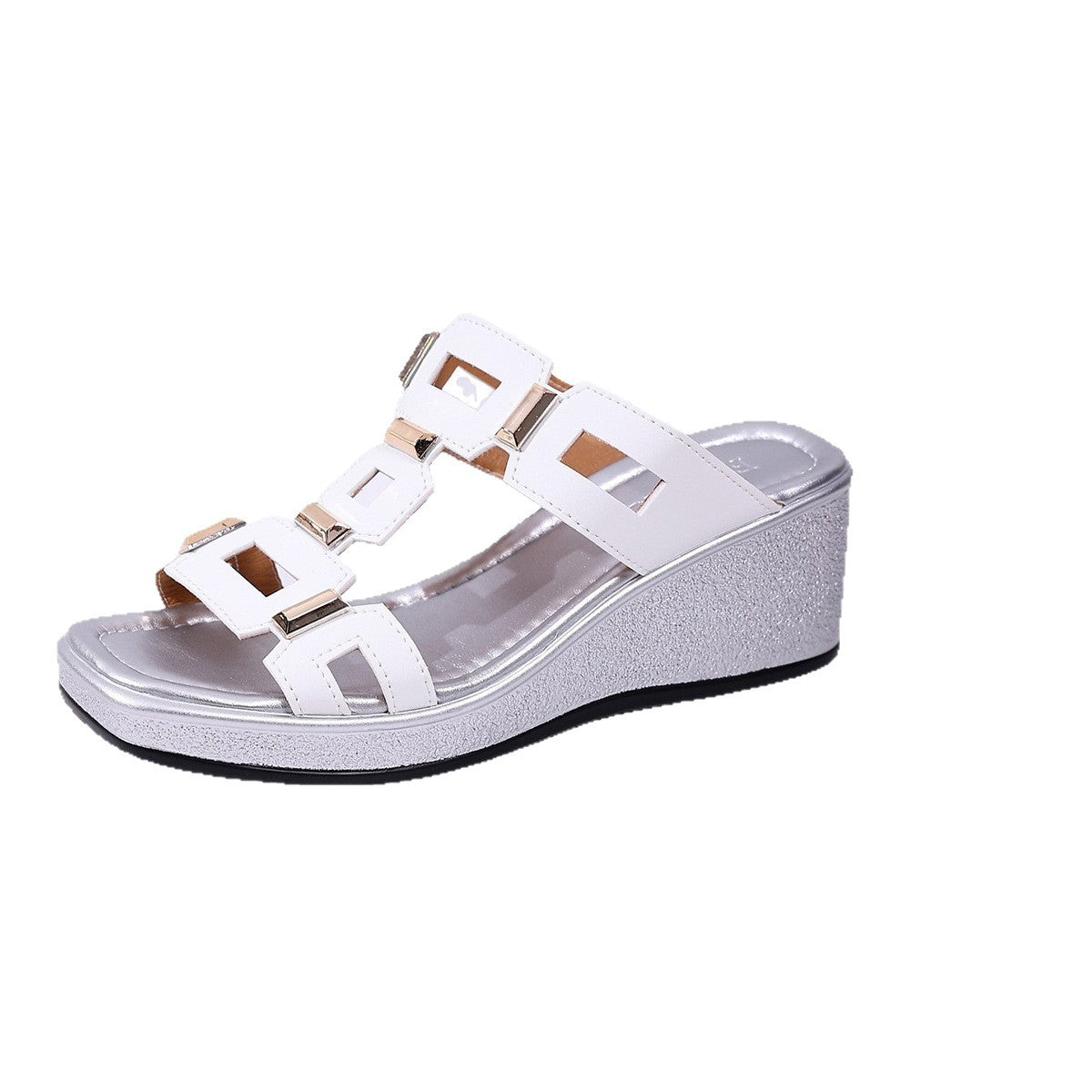 Damen Wedge-Sandalen mit auffälligem Design und rutschfester Sohle
