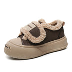 Damen Sportliche Sneaker mit flauschigem Innenfutter und rutschfester Sohle R&B