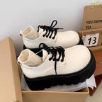Damen Modische Schnürschuhe mit robustem Plateau und sockenähnlichem Detail R&B