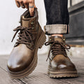 Damen Robuste Schnürboots mit rutschfester Profilsohle und isolierendem Innenfutter
