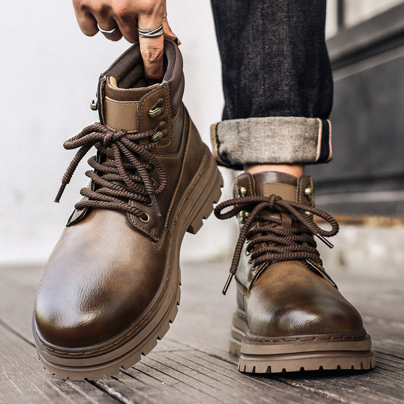Damen Robuste Schnürboots mit rutschfester Profilsohle und isolierendem Innenfutter