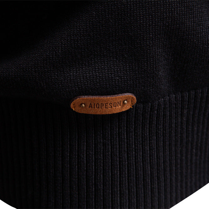 Herren Pullover mit Stehkragen und Reißverschluss