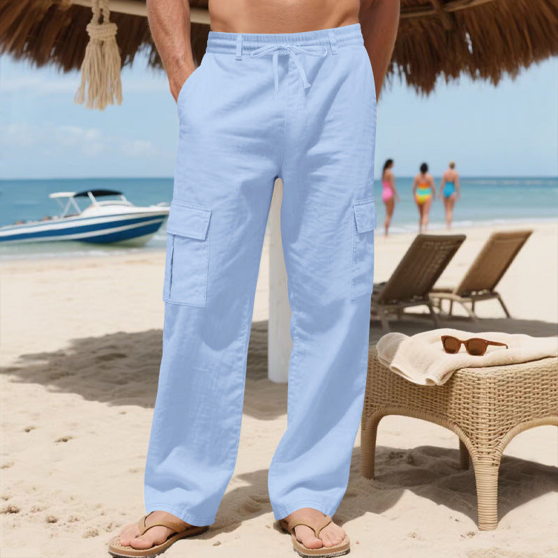 Herren Cargo-Hose mit leichtem, atmungsaktivem Stoff und vielseitigen Taschen R&B