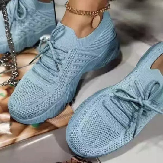 Damen Sportliche Lauf-Sneaker mit atmungsaktivem Mesh-Obermaterial R&B