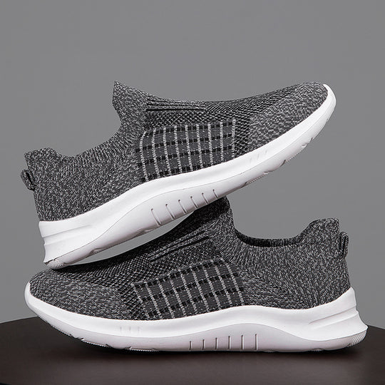 Damen Slip-On Sneakers mit elastischen Einsätzen und atmungsaktiver Stricktechnologie R&B