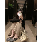 Damen Clogs mit funkelndem Strass und modischem Riemen