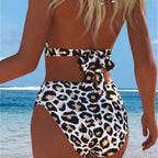 Damen Bikini mit luxuriösem Marmormuster und edlen Details R&B