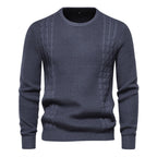 Herren Strickpullover mit modernem Strukturdesign