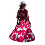 Damen eleganter Kimono mit floralem Design R&B