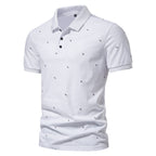 Herren Polohemd mit feinem Muster