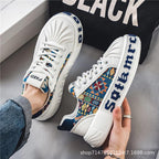 Damen modische Sneakers mit innovativem Mustermix R&B