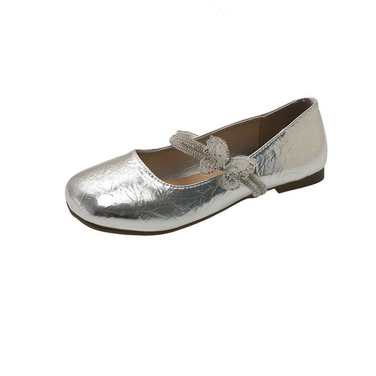 Damen elegante Ballerinas mit dekorativem Schleifen-Detail und rutschfester Sohle R&B