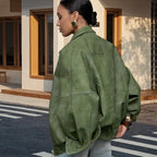 Damen Trendige Oversized-Jacke mit lässigem Schnitt und voluminösen Ärmeln R&B