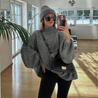 Damen Oversized Strickpullover mit weichem Material und modischen Ärmeln R&B