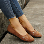 Damen modische Ballerinas mit funkelnden Strassdetails R&B