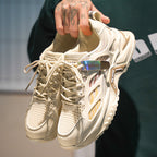 Damen Trendige Lauf-Sneaker mit atmungsaktiver Obermaterialstruktur und rutschfester Sohle R&B