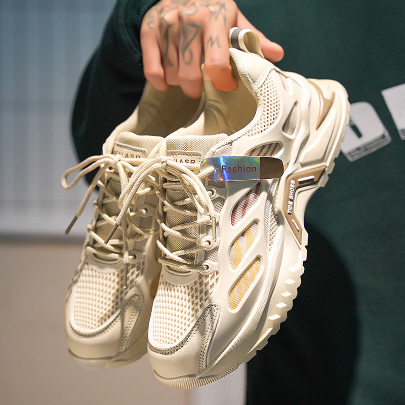 Damen Trendige Lauf-Sneaker mit atmungsaktiver Obermaterialstruktur und rutschfester Sohle R&B