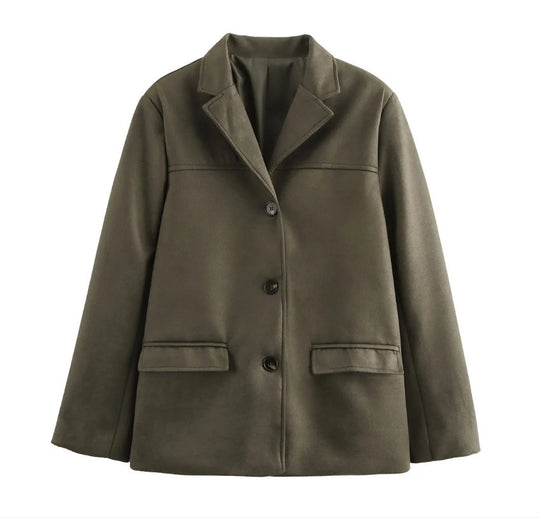 Damen modischer und bequemer Blazer aus weichem Material R&B