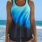 Damen Sportliches Tank-Top und Shorts Set R&B