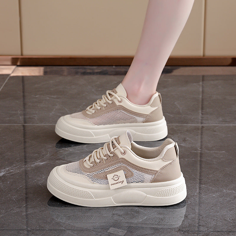 Damen trendige Sneakers mit atmungsaktivem Obermaterial und bequemer Sohle R&B
