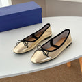 Damen Ballerinas mit Glanz-Finish und elastischem Einschlupf