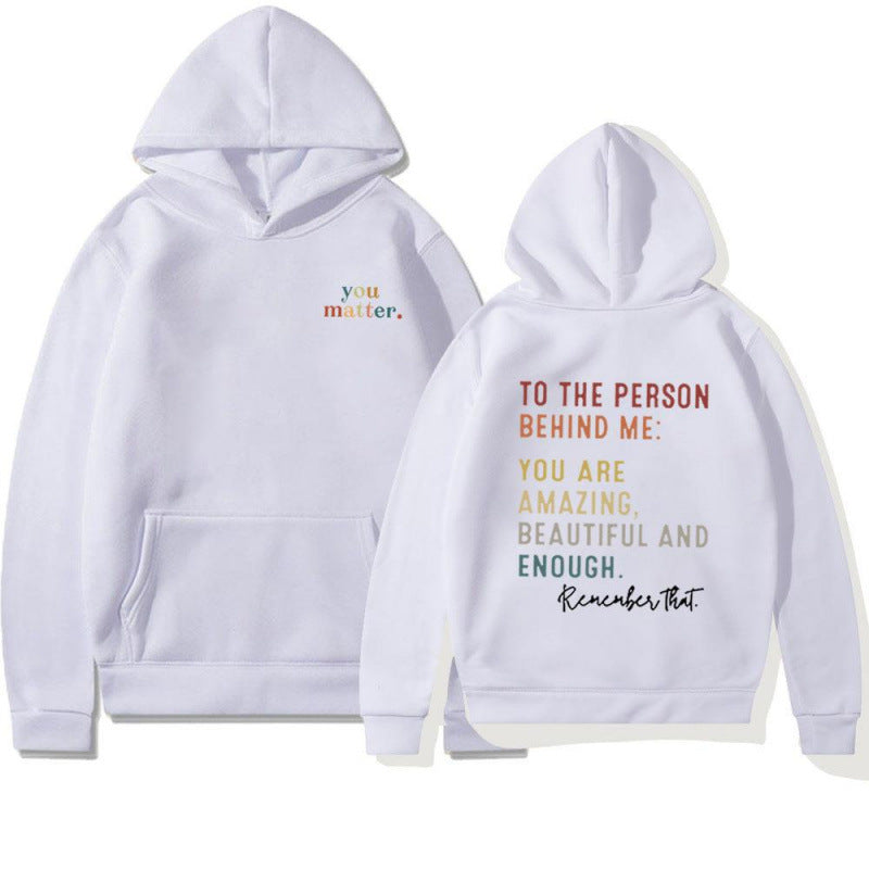 Damen Kapuzenpullover mit motivierendem Schriftzug