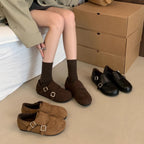 Damen Mokassins mit doppeltem Riemen und softer Innensohle R&B