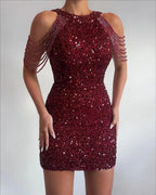 Damen Glitzerndes Abendkleid R&B