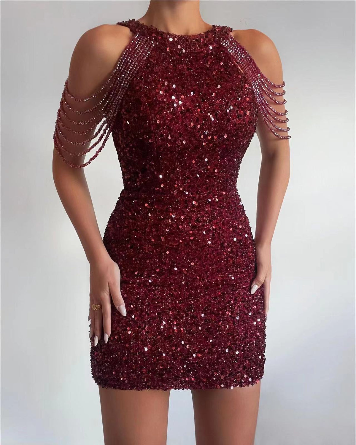 Damen Glitzerndes Abendkleid R&B