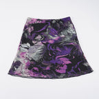 Damen Blumenmuster Midirock mit elastischem Bund und schwingendem Saum R&B