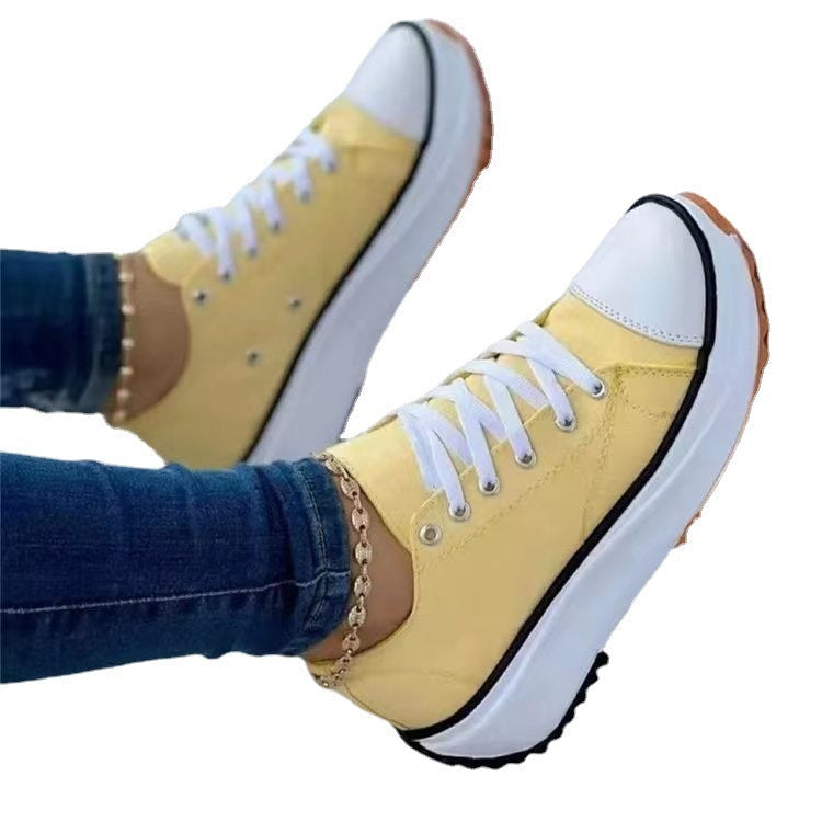 Damen Sportliche Plateausneaker mit modischem Kettenakzent R&B