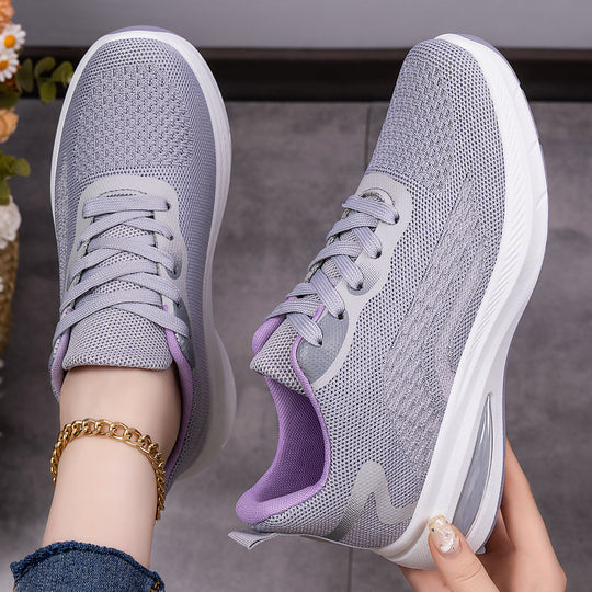 Damen Atmungsaktive Freizeitsneaker mit rutschfester Sohle und elastischem Obermaterial R&B