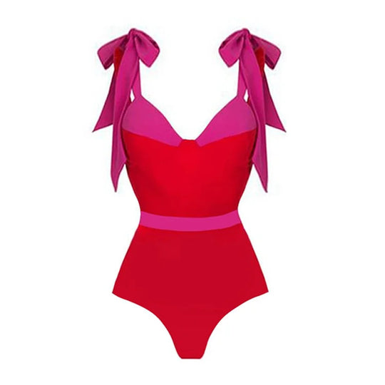 Damen hochtailliertes Bikiniset mit Wickelrock R&B