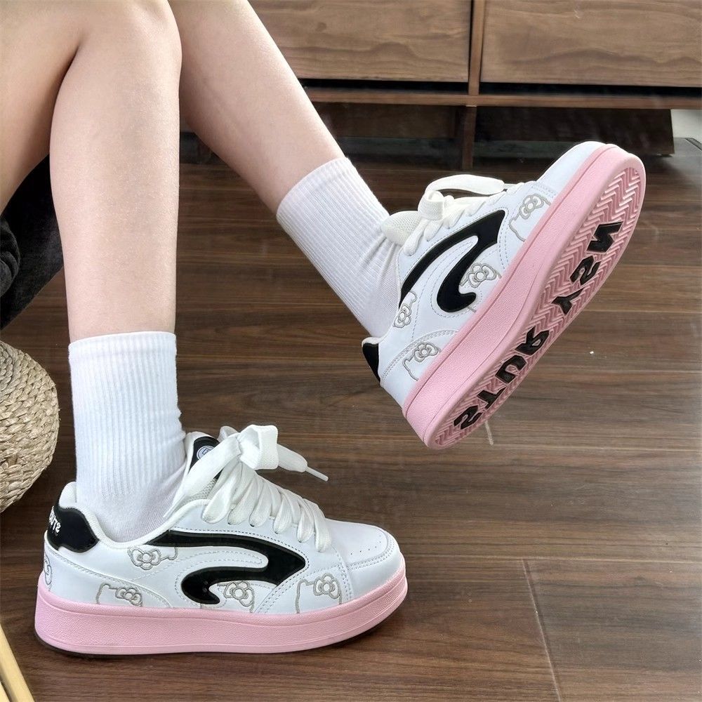 Damen Modische Sneaker mit verspieltem Design und bequemer Dämpfung
