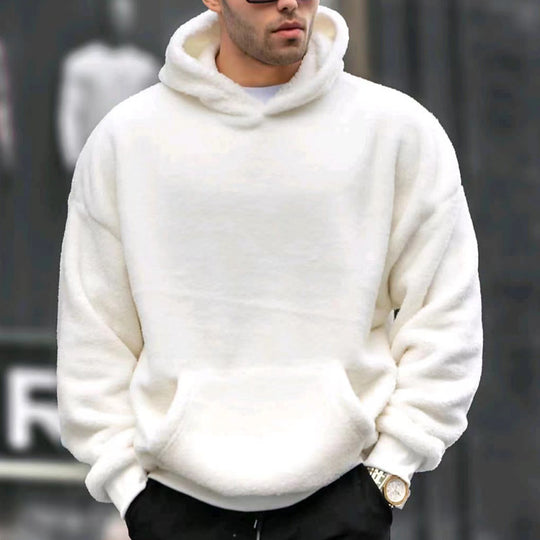 Herren Bequemer Fleece-Hoodie mit Kängurutasche R&B