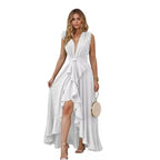 Damen Maxikleid mit floralem Schnitt R&B