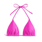 Damen Triangel-Bikini mit verstellbaren Trägern und raffiniertem Schnitt