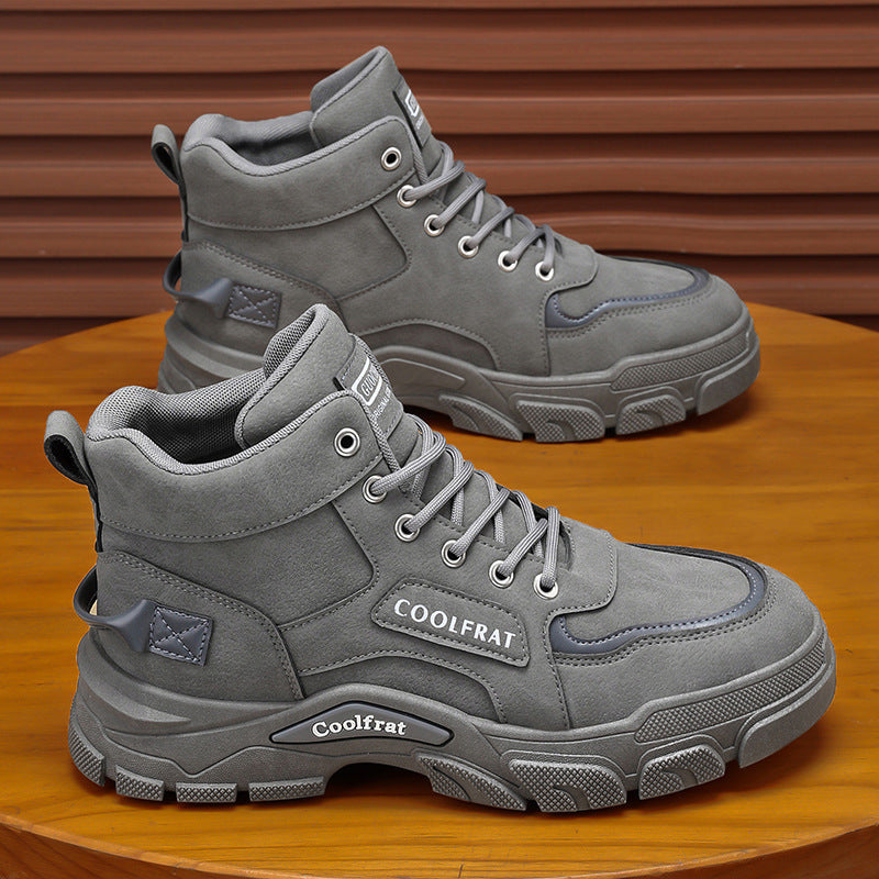 Damen Chunky High-Top Sneakers mit rutschfester Sohle und verstärkter Dämpfung