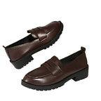 Damen Loafers aus hochwertigem Leder mit bequemer Laufsohle R&B