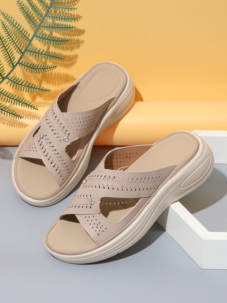 Damen Komfortable Clogs mit atmungsaktiven Einsätzen und verstellbarem Riemen R&B