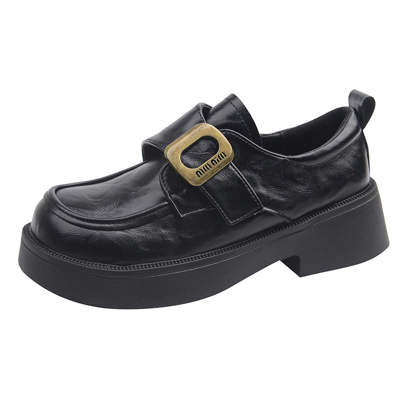 Damen Modische Slipper mit glänzenden Schnallen und bequemer Plateausohle R&B