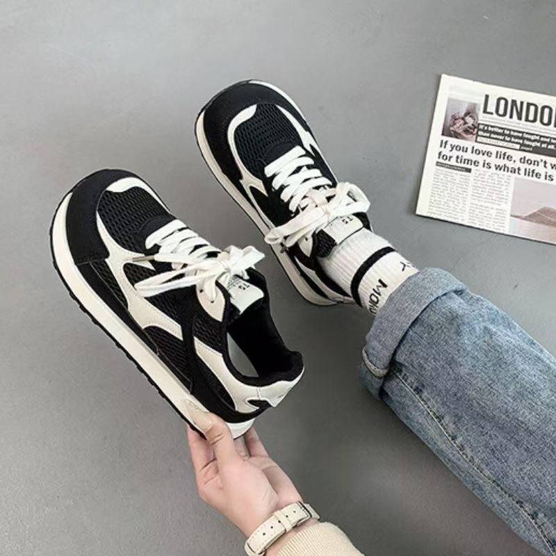 Damen Sportive Lifestyle Sneakers mit atmungsaktiver Mesh-Oberfläche und dämpfender Sohle R&B