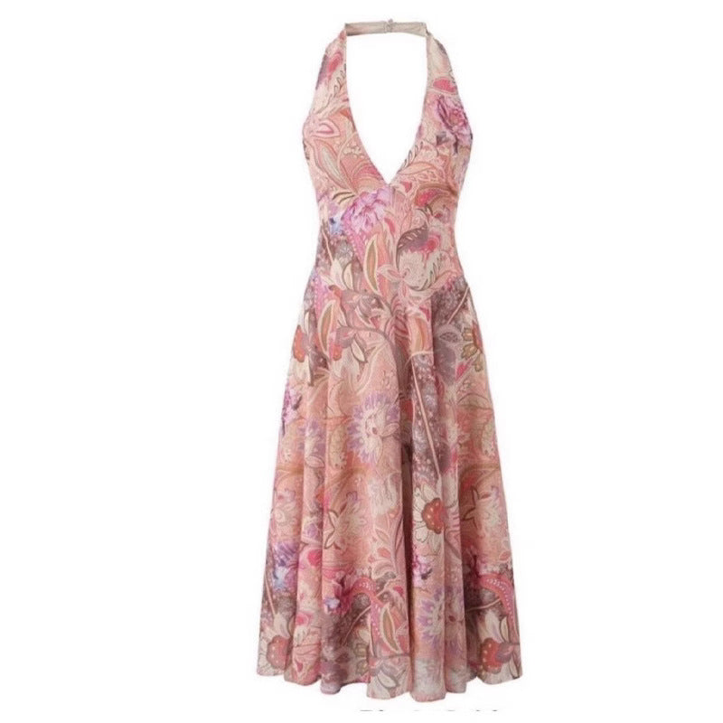 Damen Maxikleid mit eleganter Taillierung und floralem Muster R&B