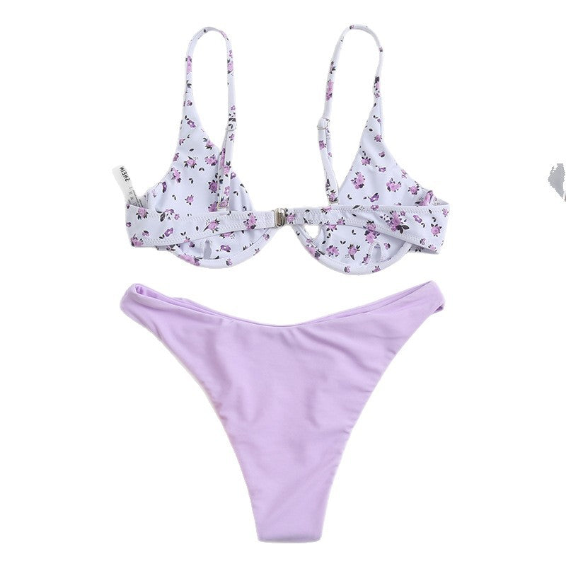 Damen Cup-Bikini-Set mit floralem Design R&B
